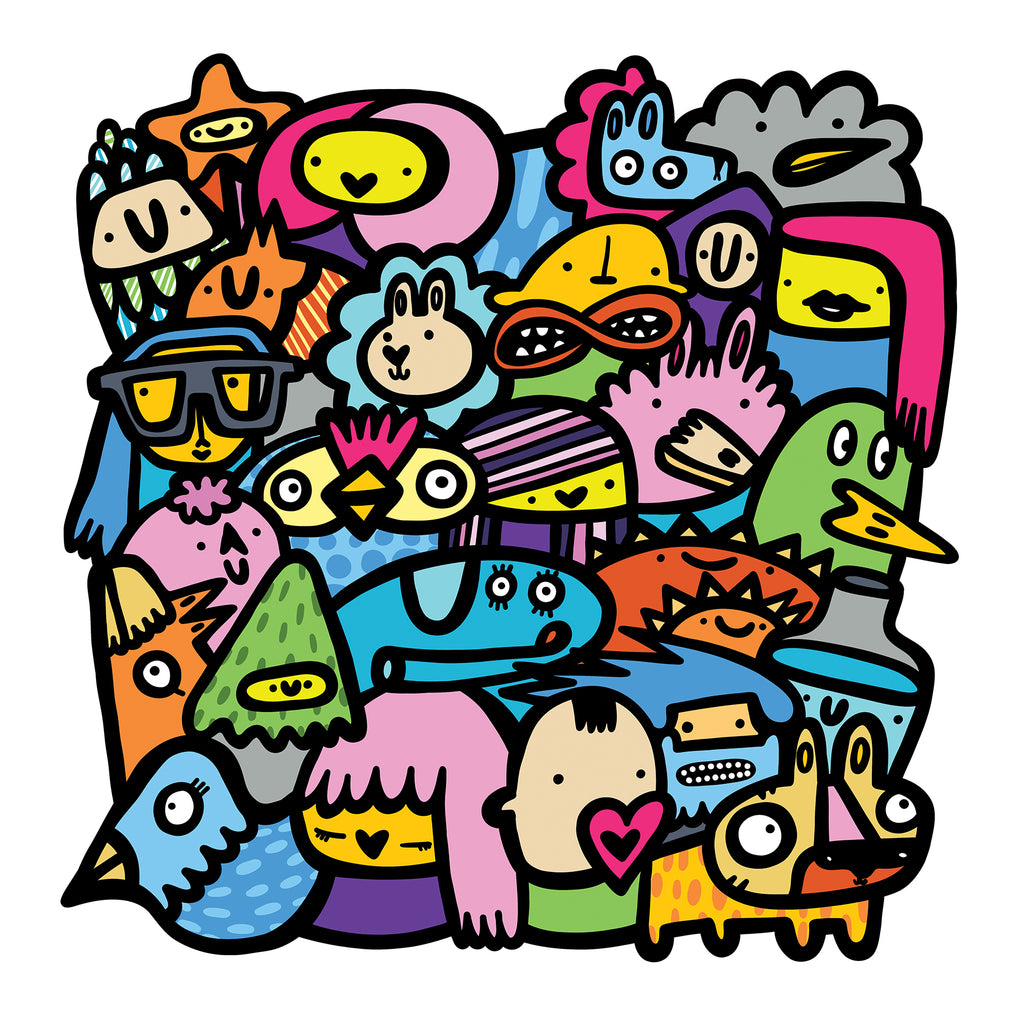 My Bubble- Textured Giclee Print