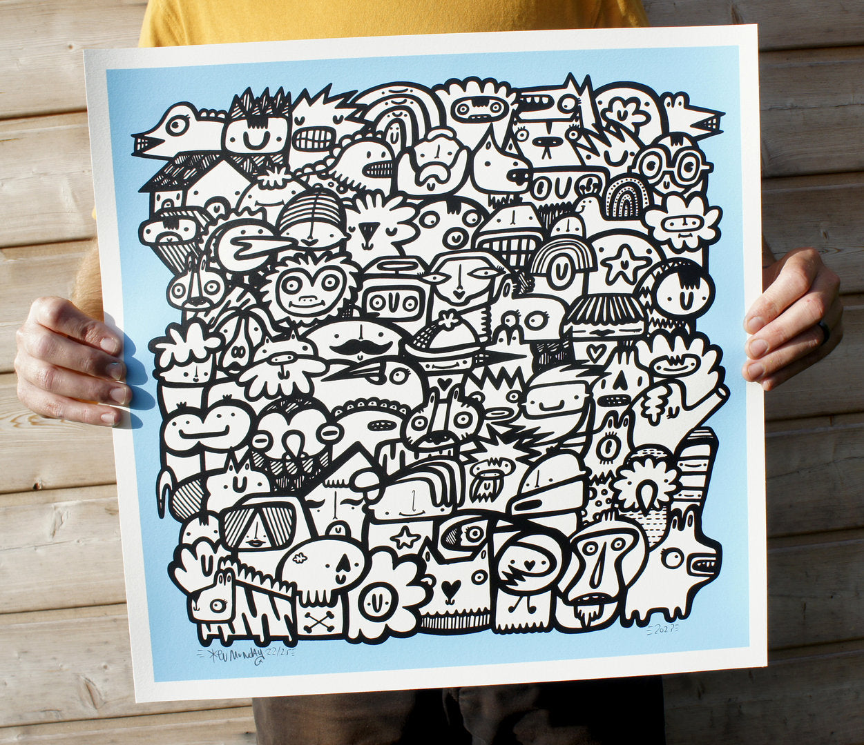 The Nation - Screen print - Sky Blue
