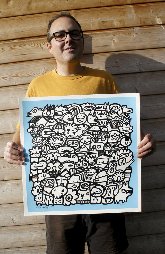 The Nation - Screen print - Sky Blue