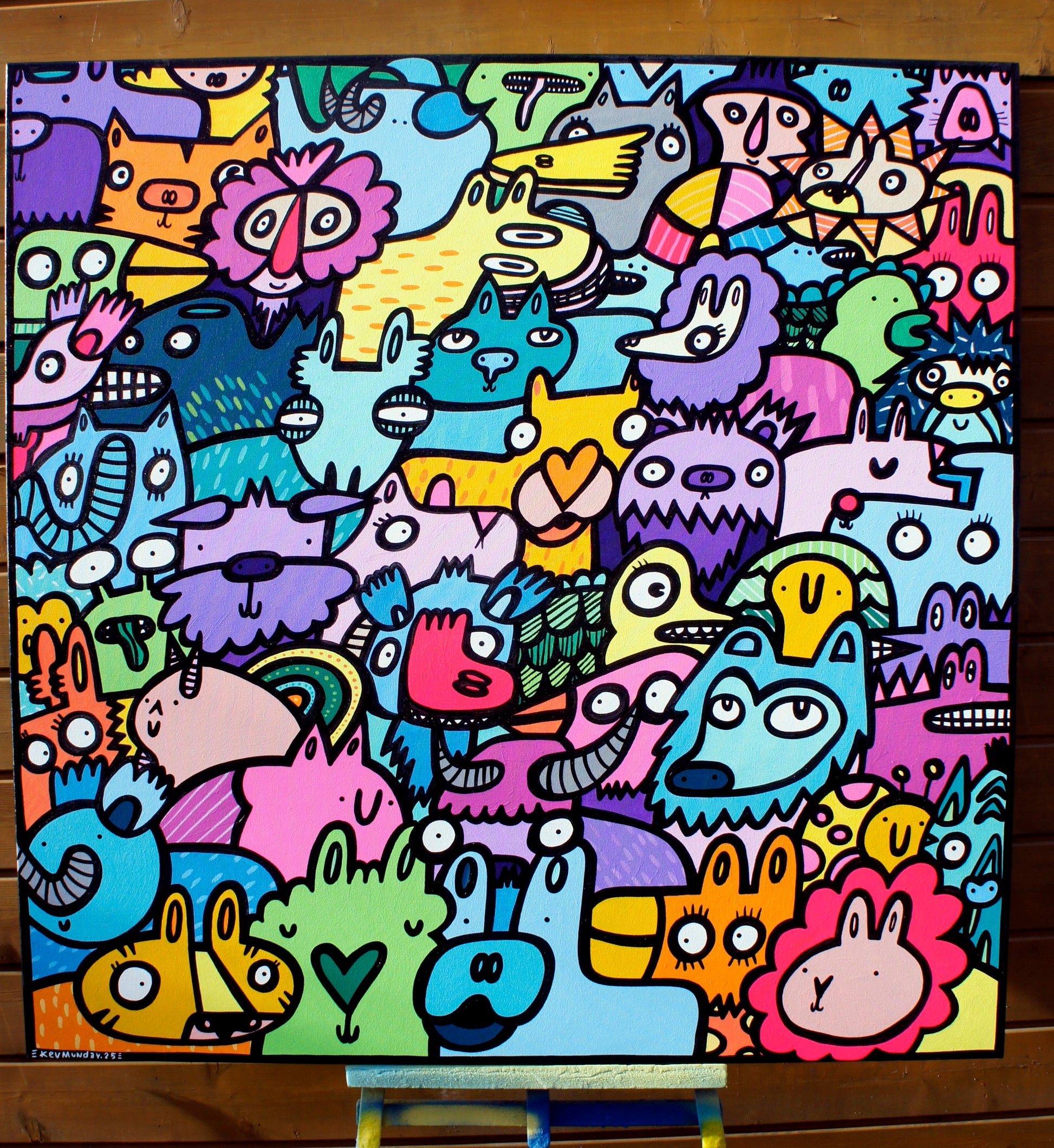 Flock of Beasts - Original painting