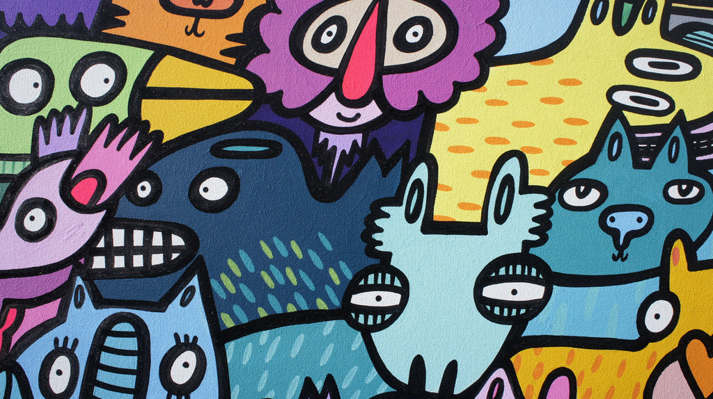 Flock of Beasts - Original painting