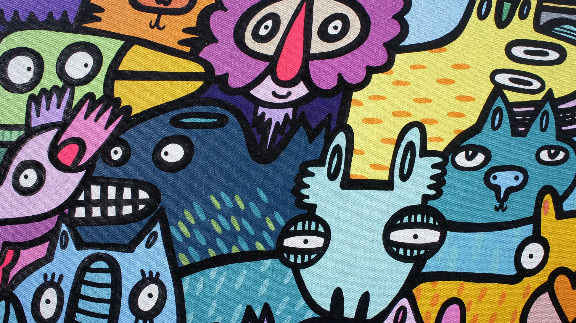 Flock of Beasts - Original painting