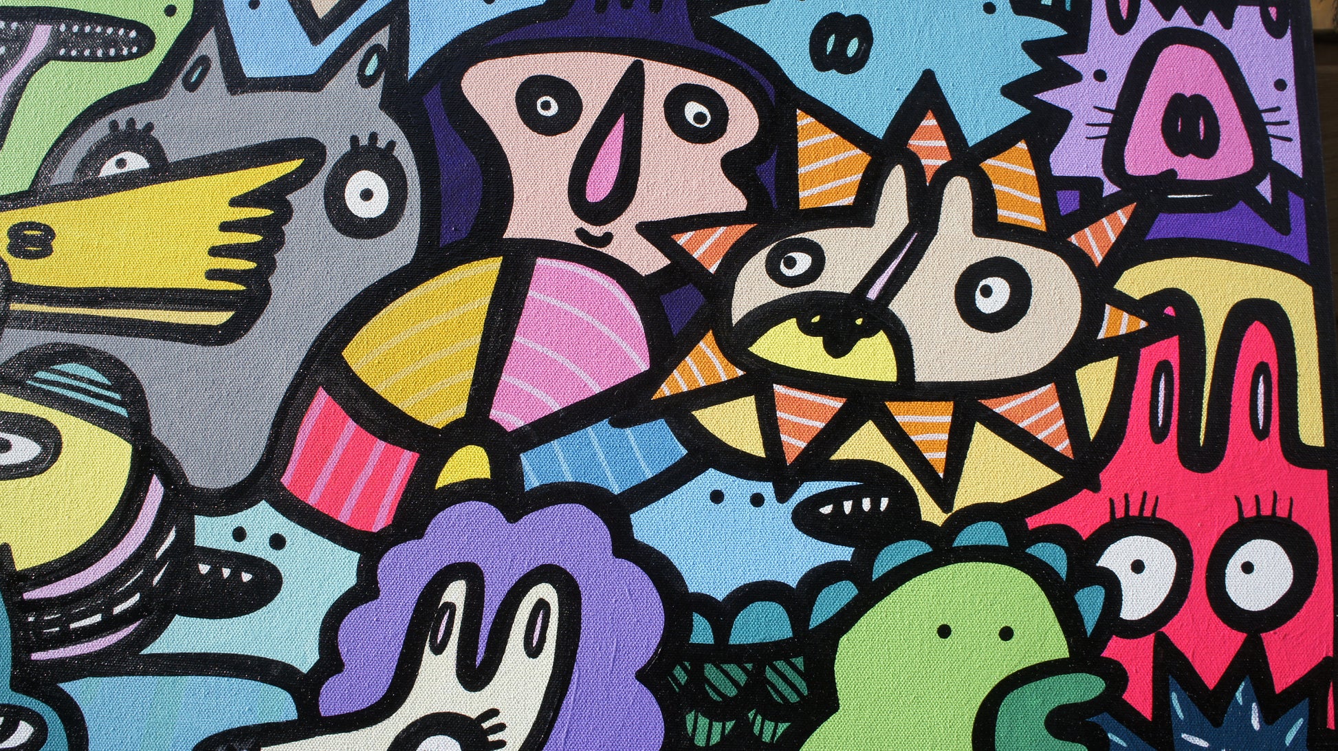 Flock of Beasts - Original painting