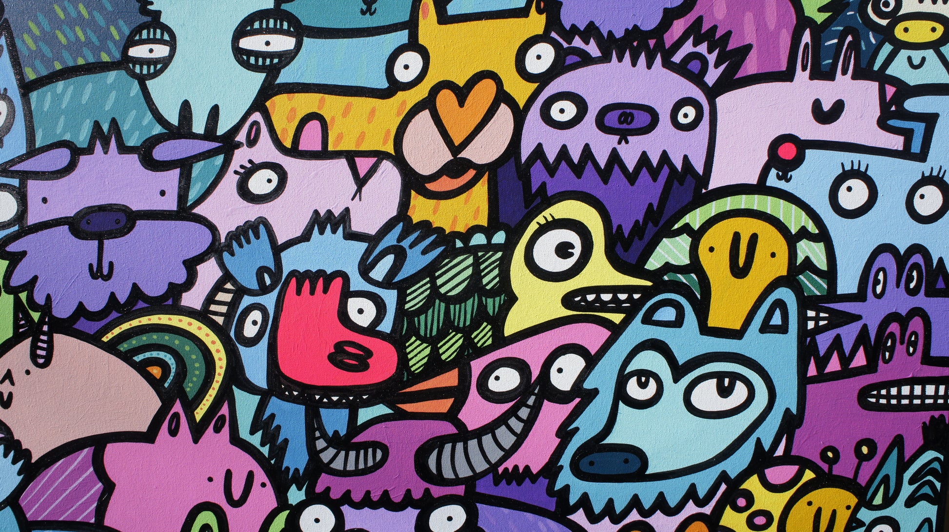 Flock of Beasts - Original painting