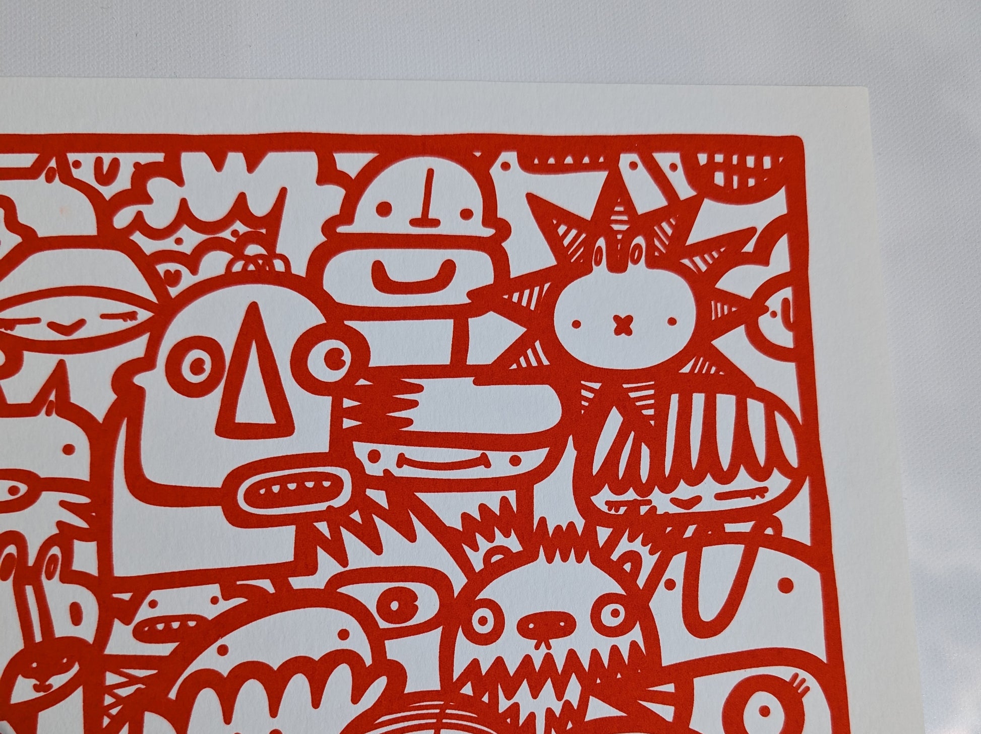 We're All Here - Screen print - Red