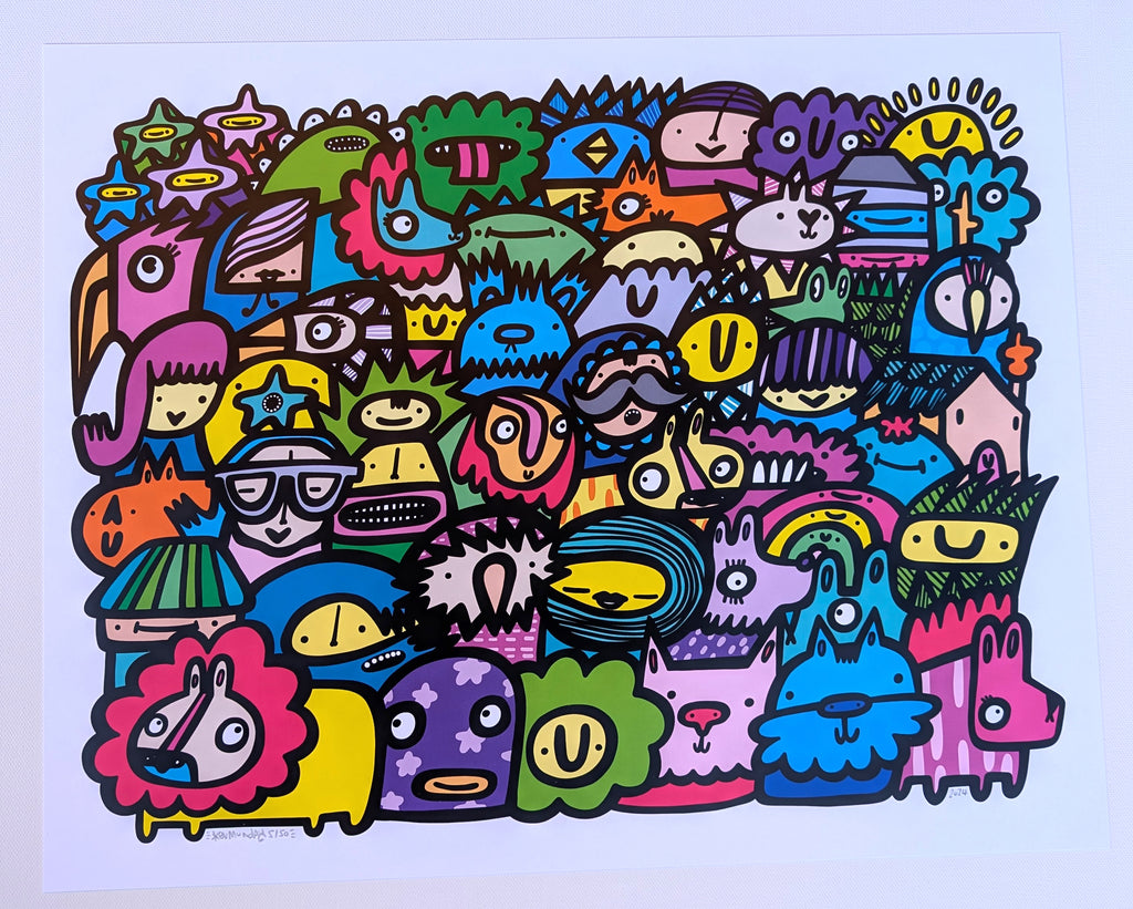 Stories In Numbers - Giclee print