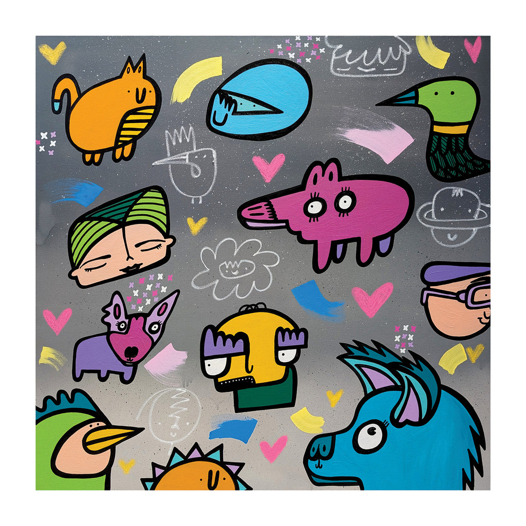 Colour Storm - Textured Giclee Print