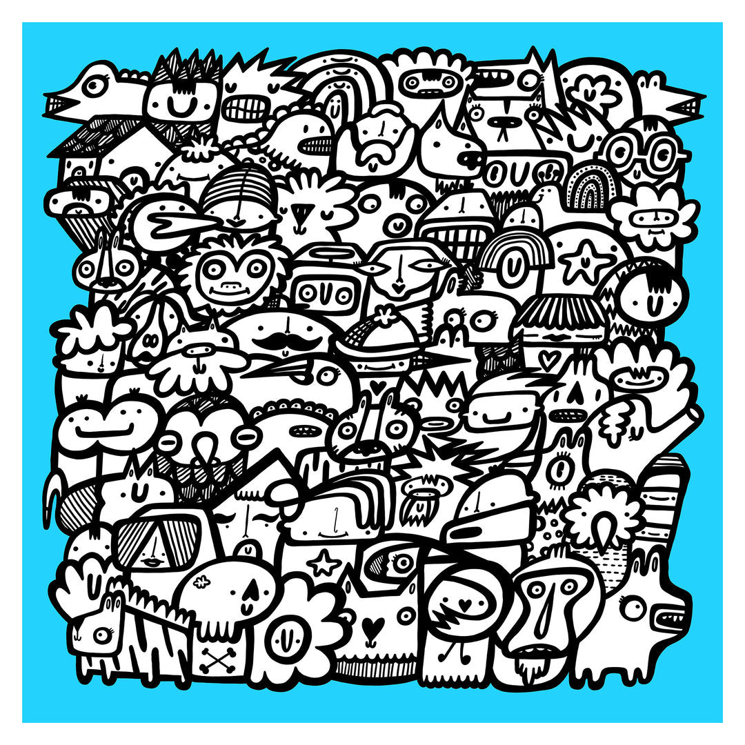The Nation - Screen print - Sky Blue