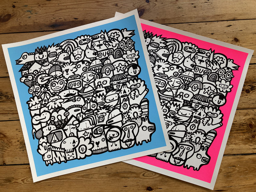 The Nation - Screen print - Sky Blue