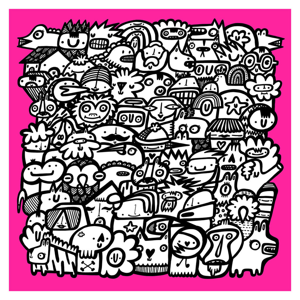 The Nation - Screen print - Neon Pink