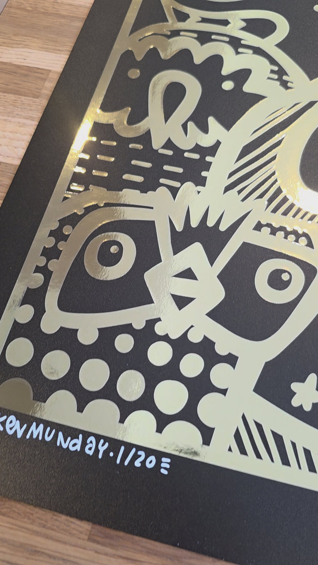 Gold Birds - Gold Foil Art Print