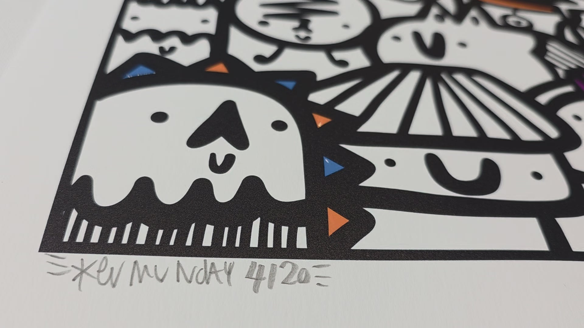 Paint The Town- Textured Giclee Print