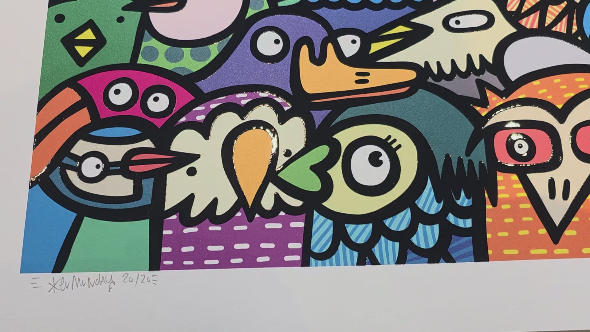 All The Birds - Textured Giclee Print