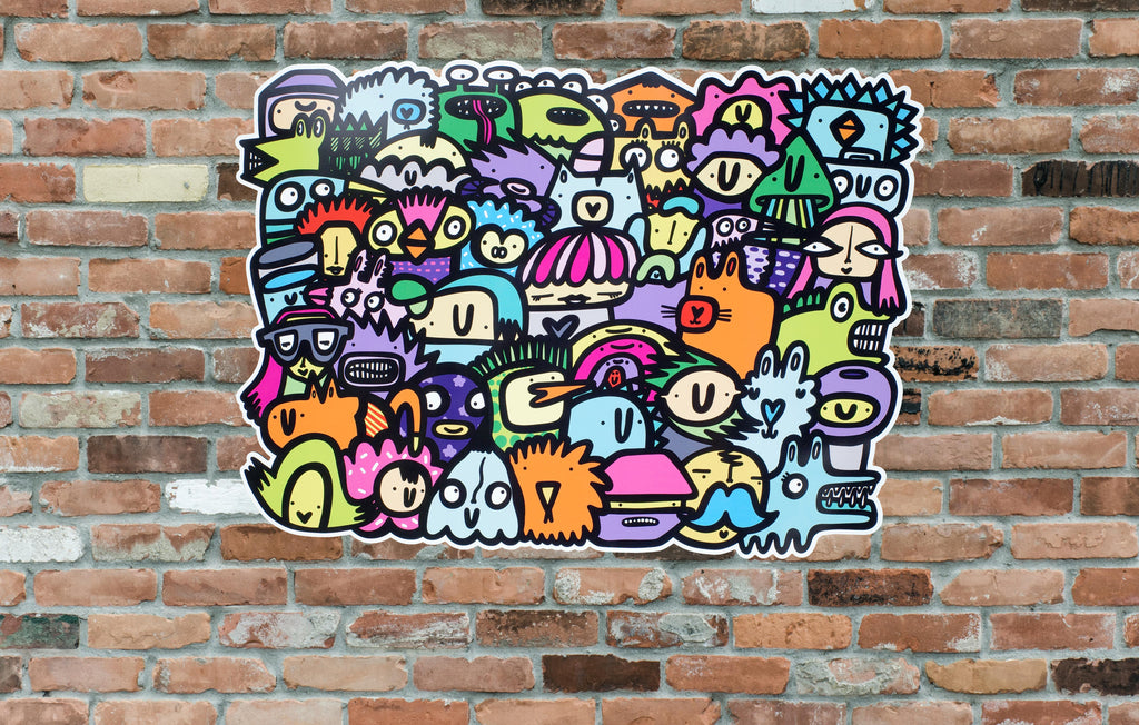 All Together Now - aluminium dibond print
