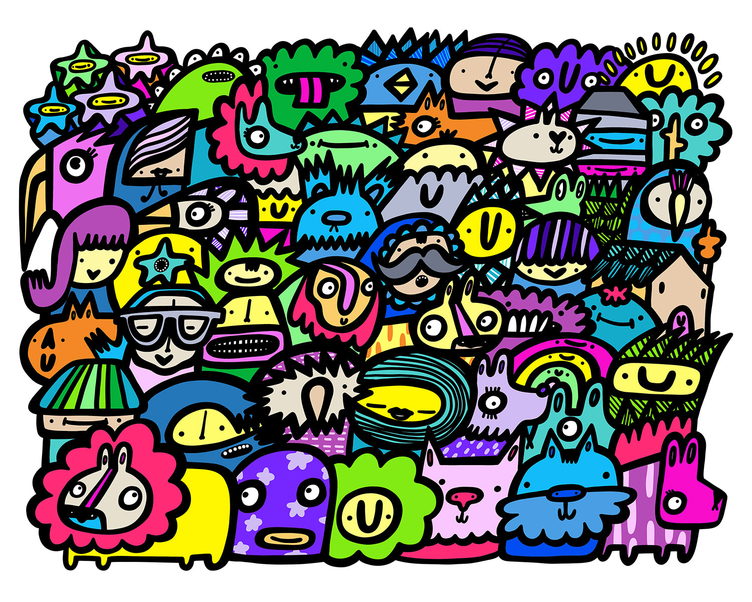 Stories In Numbers - Giclee print