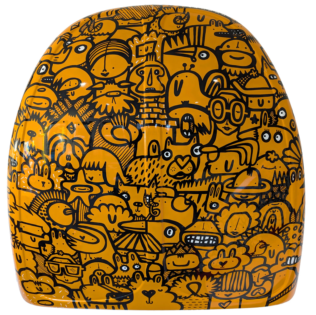 Gathering at Dawn - Hand painted car bonnet